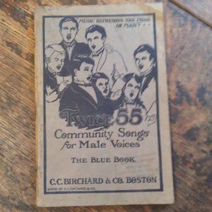 Rare 1926 Men's Choir Book *